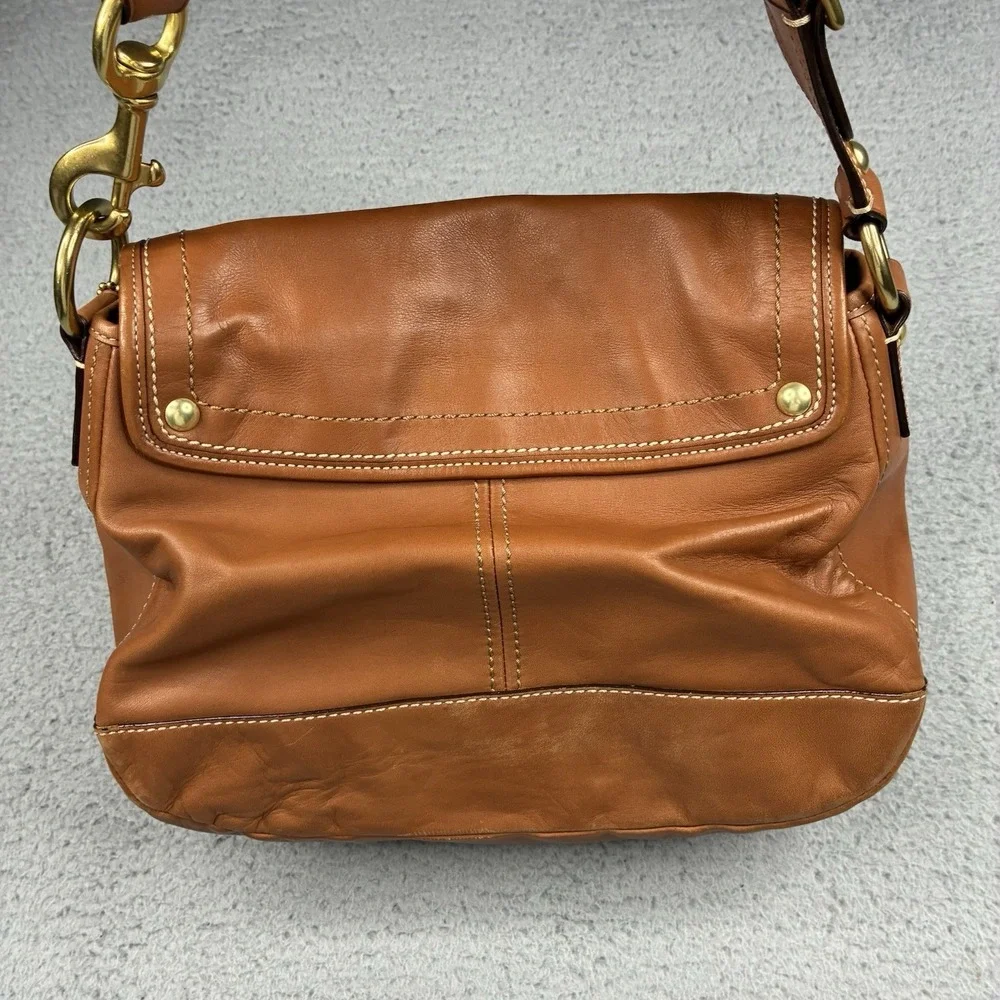 Coach Legacy Ali Brown Leather Shoulder Bag F12854 65th Anniversary Purse